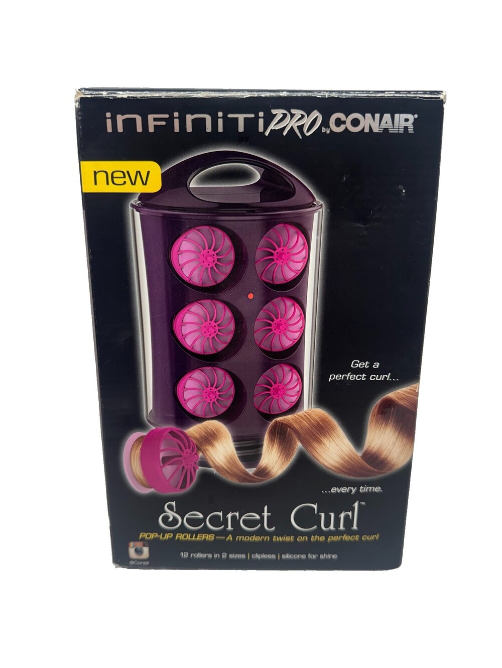 Infinite Pro By Conair Secret Curl Pop Up Rollers : OPEN BOX